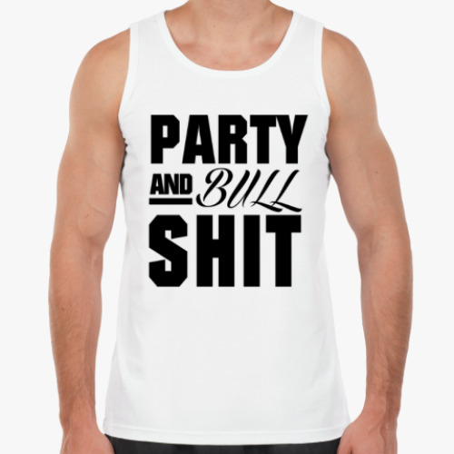 Майка с принтом PARTY and BULLSHIT