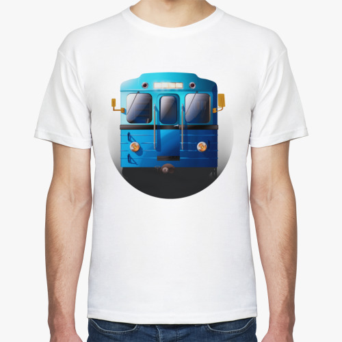 Футболка с принтом Вагон типа 81-710 'ЕЖ3' РУ1