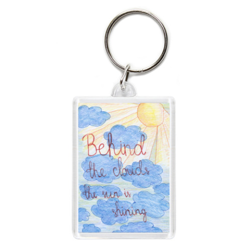 Брелок с принтом  'Облака'
