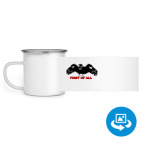 Кружка металлическая белая (круговая запечатка)