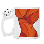 Кружка с футбольным мячиком