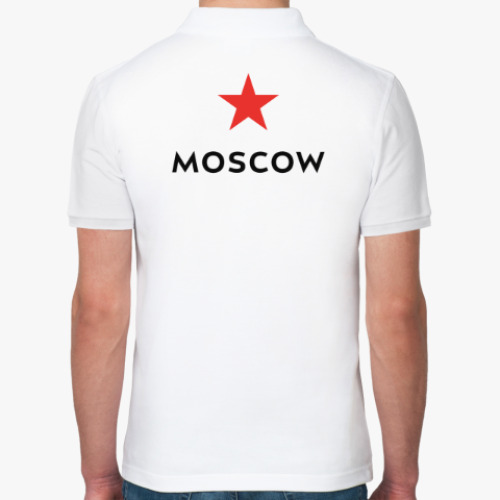 Рубашка поло с принтом логотип Москвы