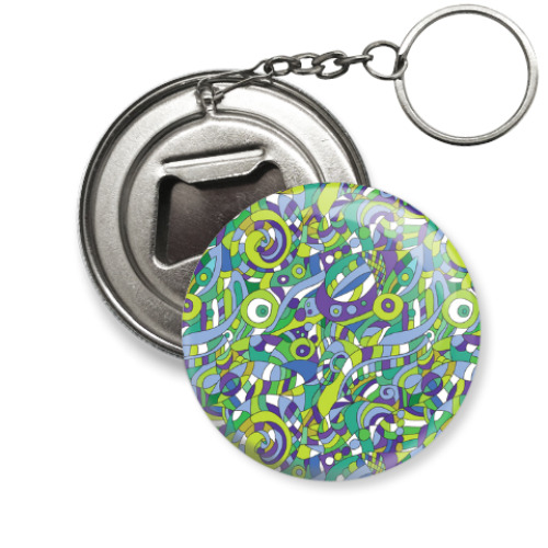 Брелок-открывашка с принтом 'Подводный мир'