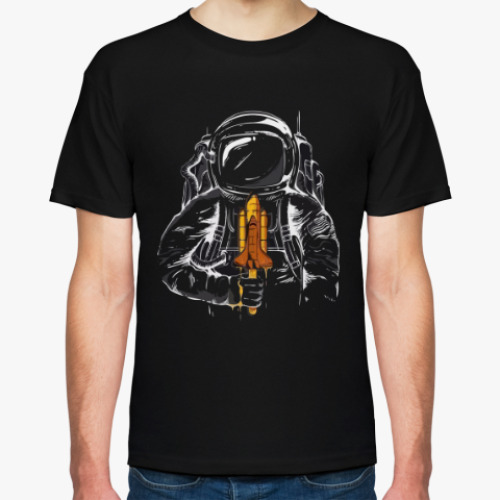 Футболка с принтом Космонавт