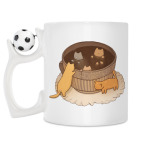 Кружка с футбольным мячиком