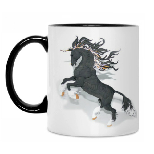 Кружка с принтом Резвый конь
