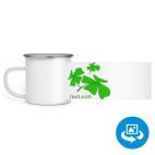 Кружка металлическая белая (круговая запечатка)