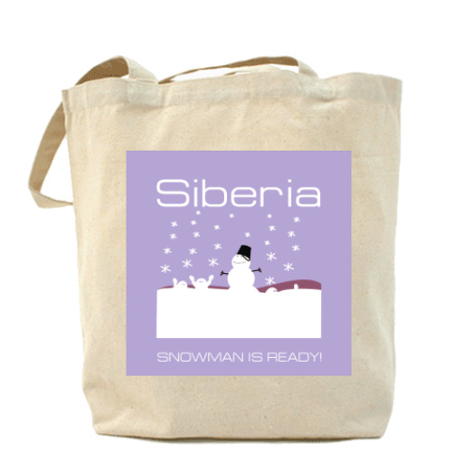 Сумка шоппер с принтом SnowMan