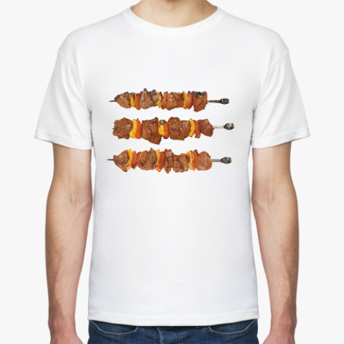 Футболка с принтом Шашлык