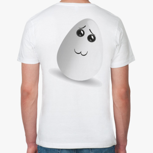 Футболка из органик-хлопка с принтом Милое яйцо