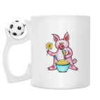 Кружка с футбольным мячиком