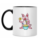 Кружка двухцветная