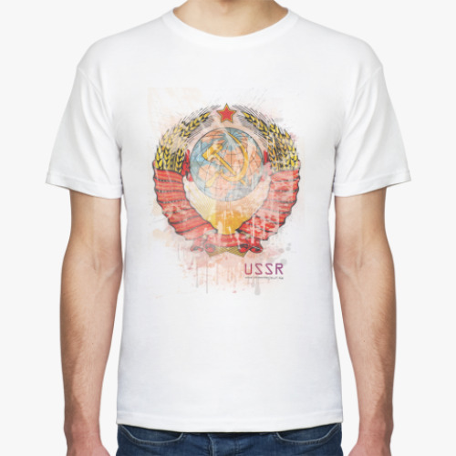 Футболка с принтом Моя родина СССР