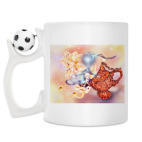 Кружка с футбольным мячиком