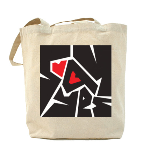 Сумка шоппер с принтом Say No/Say Yes