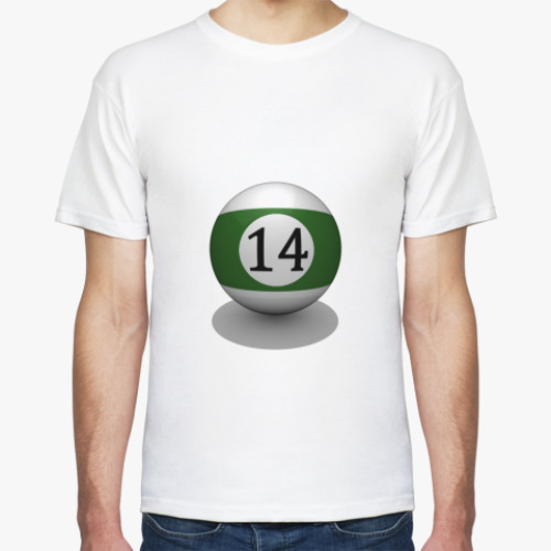 Футболка с принтом Бильярдный шар
