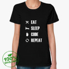 Женская футболка органик