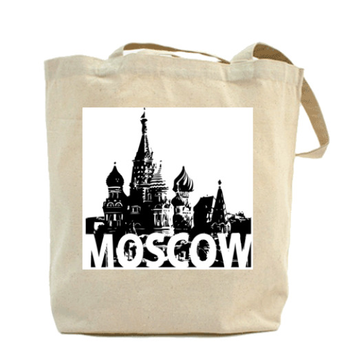 Сумка шоппер с принтом Moscow