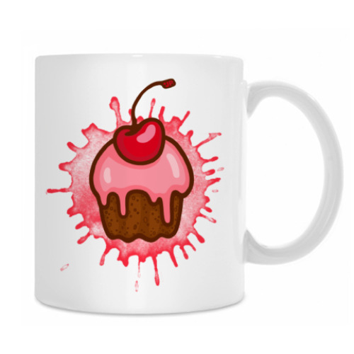 Кружка с принтом Кекс