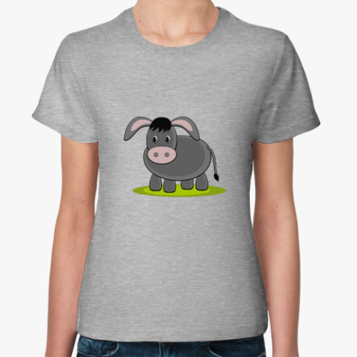 Женская футболка с принтом Donkey