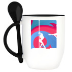 Кружка с ложкой