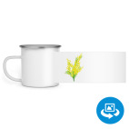 Кружка металлическая белая (круговая запечатка)