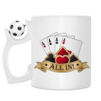 Кружка с футбольным мячиком