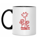 Кружка двухцветная