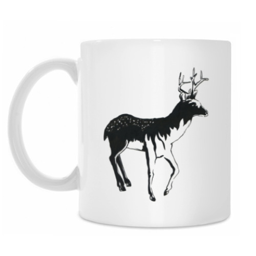Кружка с принтом Олень