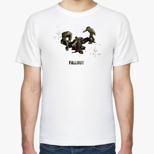 Футболка с принтом  fallout мутанты
