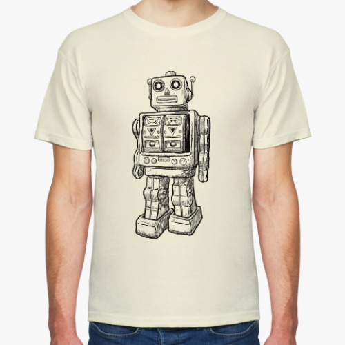 Футболка с принтом Sketchy robot