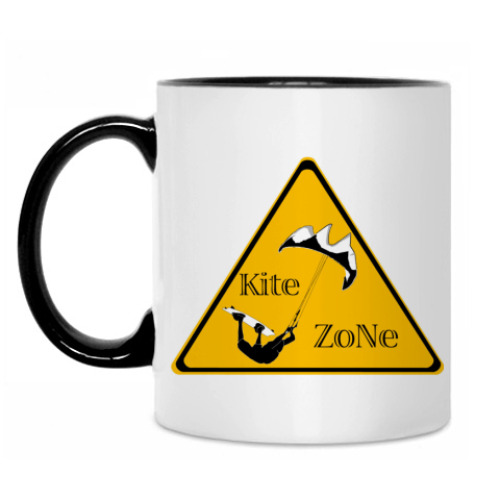 Кружка с принтом Кайт зона