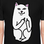 Кот показывающий фак