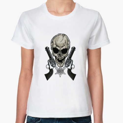 Классическая футболка с принтом шериф