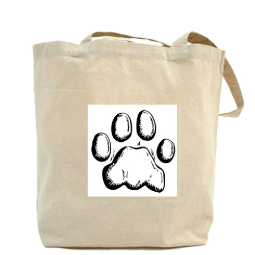 Сумка шоппер с принтом Кися