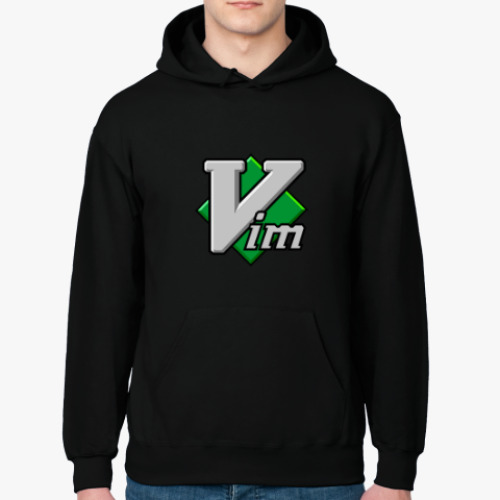 Толстовка худи с принтом vim the editor