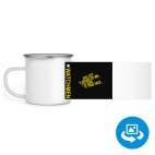 Кружка металлическая белая (круговая запечатка)