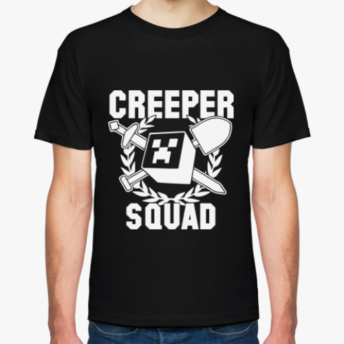 Футболка с принтом  Creeper squad