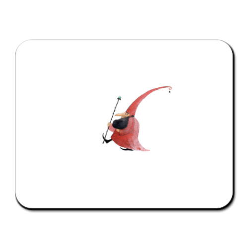 Коврик для мыши с принтом гном