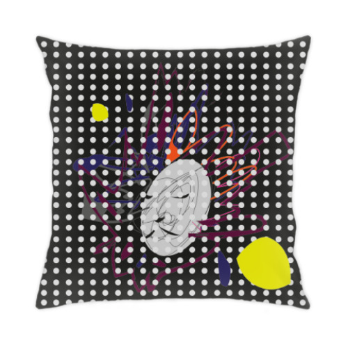 Подушка с принтом зимний сон