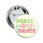 PeaceLoveDance 50 мм