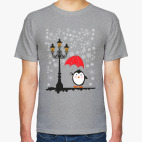 Пингвин в снегу