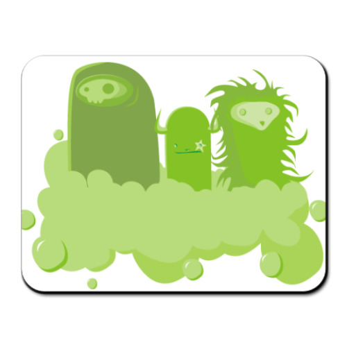 Коврик для мыши с принтом  Green Worm