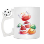 Кружка с футбольным мячиком