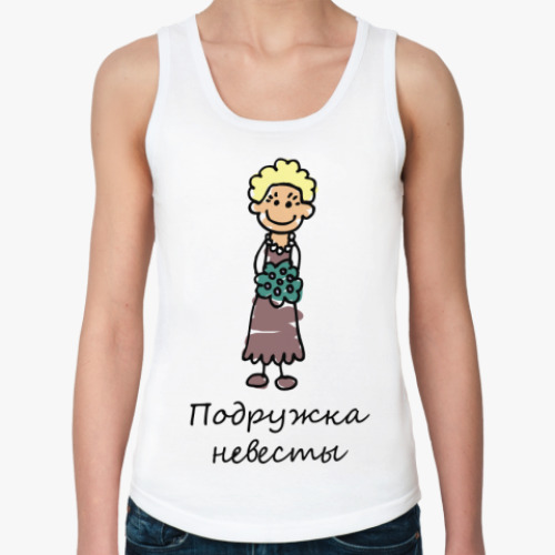Женская майка с принтом Подружка невесты