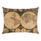 Подушка 47x35 см с цветной обратной стороной Атлас