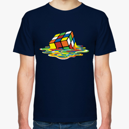 Футболка с принтом принт Шелдона 'Кубик'