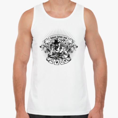 Майка с принтом Счастье сопутствует смелым