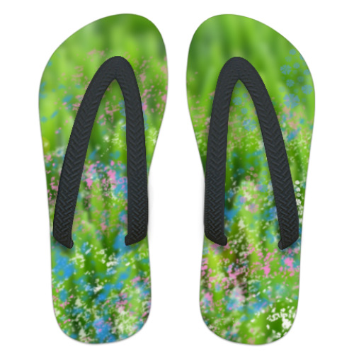 Шлепанцы (сланцы) с принтом  Summer