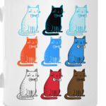 Разноцветные коты